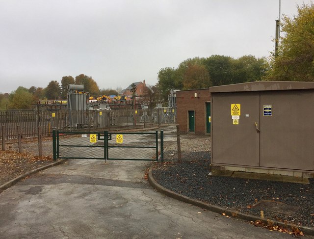 Talke: electricity substation off Linley Road