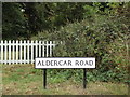 TL9322 : Aldercar Road sign by Geographer