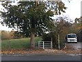 SJ8049 : Miles Green: stile and footpath off Heathcote Road by Jonathan Hutchins