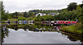 SJ2142 : Canal marina near Llangollen in Denbighshire by Roger  D Kidd