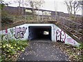 SJ8446 : Newcastle-under-Lyme: cycleway underpass under the A34 by Jonathan Hutchins