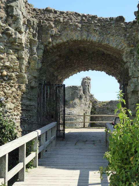 Entrance to Pevensey Castle