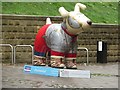 NZ2564 : Great North Snowdog Hadrian's Hound, Broad Chare, Newcastle upon Tyne by Graham Robson