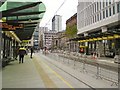 SJ8397 : St Peter's Square Tram Stop by Gerald England