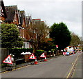 SO8963 : Ombersley Street West roadworks, Droitwich by Jaggery