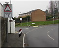 SO2802 : Warning sign on the approach to Trevethin - humps for ¾ mile by Jaggery