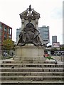 SJ8498 : Queen Victoria at Piccadilly Gardens by Gerald England