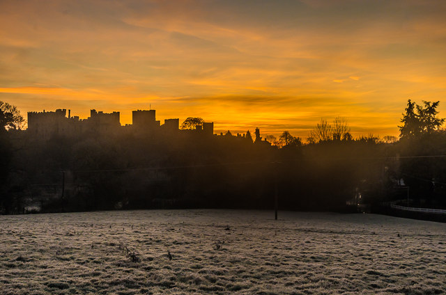 Ludlow Castle at dawn