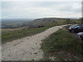 TQ3312 : South Downs Way at Ditchling Beacon by Malc McDonald