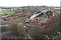 NY4154 : Sheds being demolished at Upperby railway depot by Rose and Trev Clough