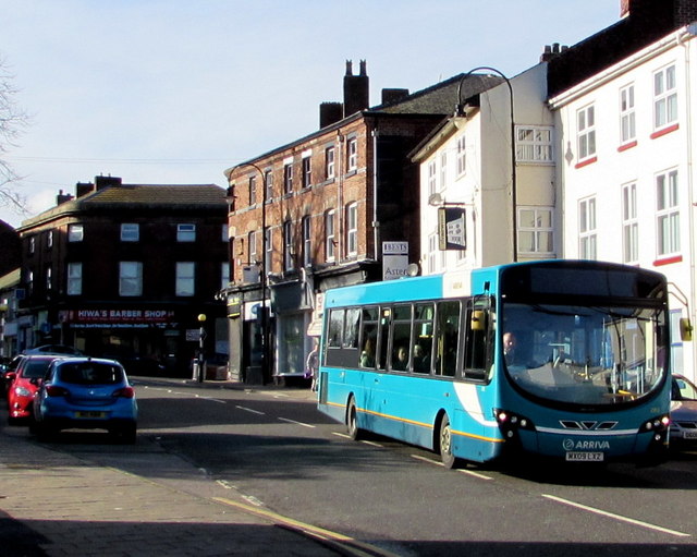 X1 bus in High Street, Runcorn