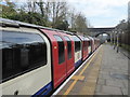 TQ4393 : A Central line train at Chigwell station by Marathon