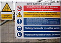 ST3088 : Site Safety Notice, Factory Road, Newport by Jaggery