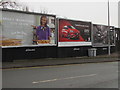 SJ7055 : JCDecaux advertising hoardings facing Edleston Road, Crewe by Jaggery