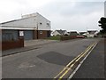 SZ1491 : Southbourne: passing the Coastguard building on Admiralty Road by Chris Downer