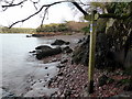 SM8507 : Pembrokeshire Coast Path, sign at Sandy Haven by PAUL FARMER