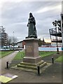 SJ8546 : Newcastle-under-Lyme: statue of Queen Victoria in Queen's Gardens by Jonathan Hutchins