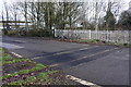 SP7126 : Level crossing near Steeple Claydon on disused Bicester to Bletchley line by Roger Templeman