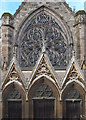 SP3265 : Rose window, Church of All Saints, Leamington Spa by Jim Osley