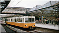 NZ3669 : Tynemouth station, with Metro train, 1980 by Walter Dendy, deceased