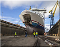 J3676 : 'Stena Superfast VII' in dry dock, Belfast by Rossographer