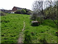 TQ7809 : Path in Combe Valley Countryside Park leading to Reedswood Road by PAUL FARMER