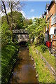 SJ5848 : River Weaver culverted below the canal, Wrenbury by Christopher Hilton