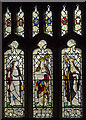 SE7984 : Stained glass window, Ss Peter & Paul church, Pickering by Julian P Guffogg