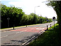 ST3093 : End of the 30mph speed limit at the southeast edge of Cwmbran by Jaggery