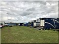 SK1427 : Lorry park at Eland Lodge Horse Trials by Jonathan Hutchins