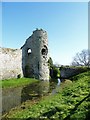 TQ6404 : Pevensey Castle - Bridge to entrance by Rob Farrow