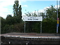 TM2120 : Station sign, Kirby Cross railway station by JThomas