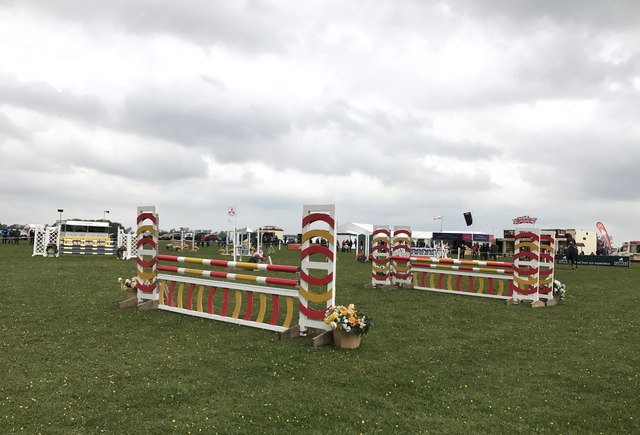 Showjumping arena at the Mitsubishi Motors Cup