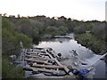 NS7550 : New fish ladder on River Avon (Lanarkshire) at Millheugh by Alan O'Dowd