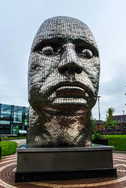 Face of Wigan sculpture, Wigan