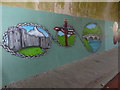 ST5391 : Murals, M48 underpass by Eirian Evans