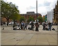 SJ8398 : Cameras in Albert Square by Gerald England