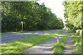 SP3074 : Looking down the A429 by Malcolm Neal