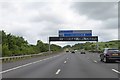 ST7377 : Gantry for M4 eastbound advising junction 18 lanes by David Smith