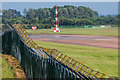 SU1498 : RAF Fairford perimeter fence by Ian Capper