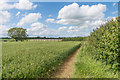 SU1398 : RAF Fairford perimeter fence by Ian Capper