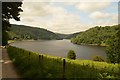 SK1885 : Path on South Bank of Ladybower, Derbyshire by Andrew Tryon