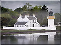 NN0163 : Corran Point Lighthouse and Keeper's House by David Dixon