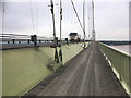 TA0224 : Pedestrian Walkway on eastern Side of The Humber Bridge by David Dixon