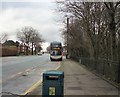 SJ9493 : Bus stop at Gerrards by Gerald England