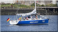 J3575 : Yacht 'Aquis Granus IV' at Belfast by Rossographer