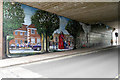 SU1429 : Milford Street Bridge Jubilee Mural by David Dixon