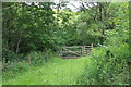 SO1806 : Field gate, sheep pasture, Silent Valley LNR by M J Roscoe