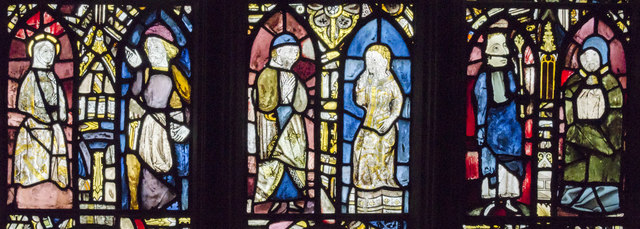 Detail of Vestry east window, St Mary's church, Warwick