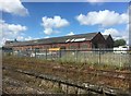 NY4154 : Old railway building at Durranhill Sidings by Graham Hogg